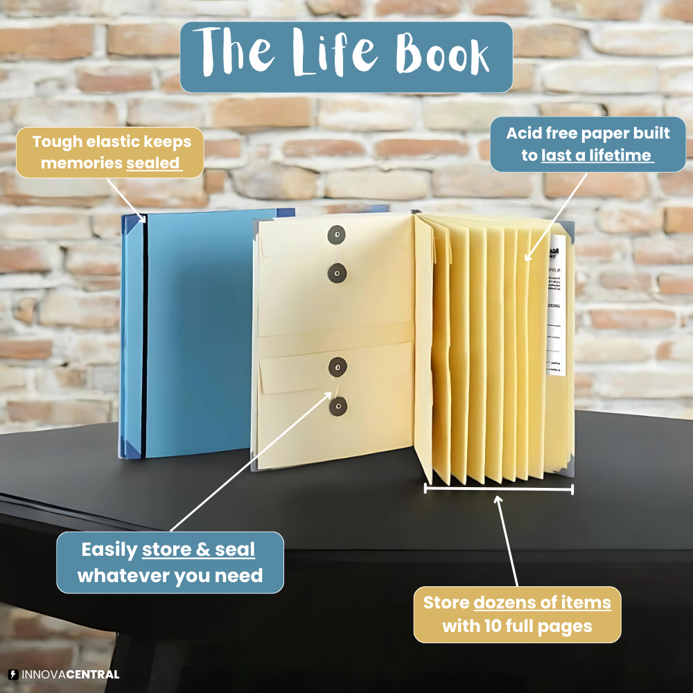 The Life Book Document Organizer - Binder For Important Documents