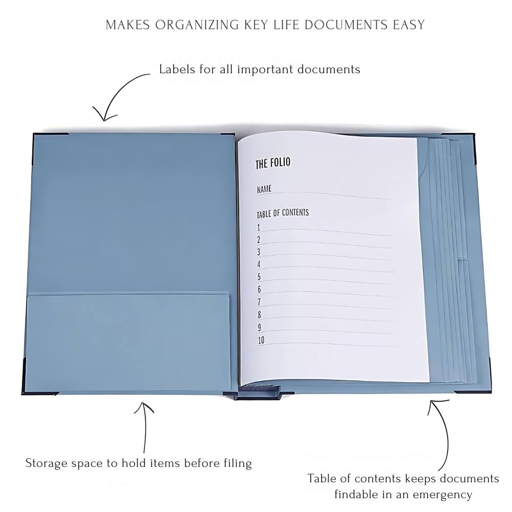 The Life Book Document Organizer - Binder For Important Documents