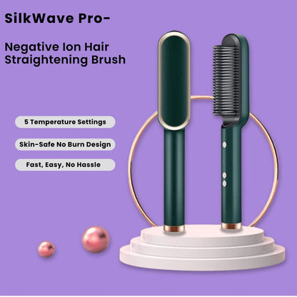 SilkWave Pro - Negative Ion Hair Straightening Brush