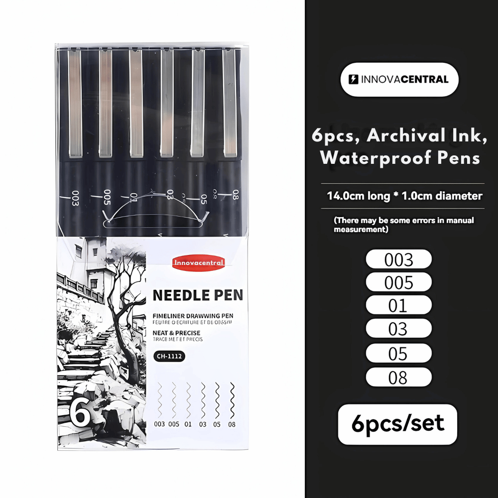 Endura Ink Pro 6pc Pen Set - Archival, Waterproof Ink